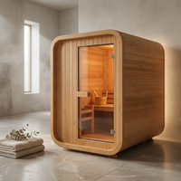 AuroraTherm Cedar Indoor Sauna — Studio Shot
