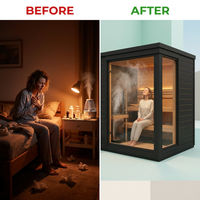 HaloVita Aura Luxe 2-Person Salt Therapy Room — Before & After