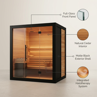 HaloVita Aura Luxe 2-Person Salt Therapy Room — infographic