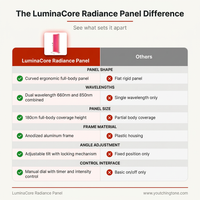 LuminaCore Radiance Panel — Comparison