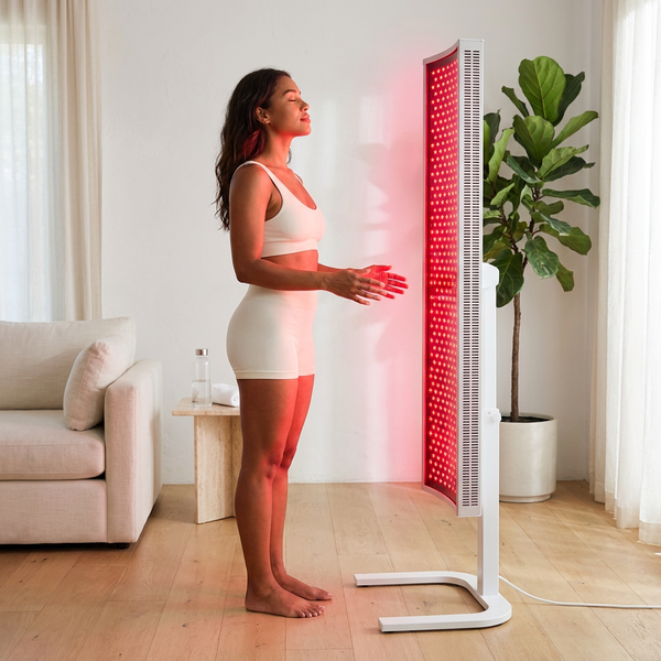 Red Light Therapy Panel Designed for Muscle Recovery, Medical-Grade LED Arrays, Full-Body Coverage, Freestanding Frame