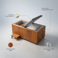 TimberChill Glacier Pro Cedar Cold Plunge — infographic