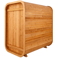 Indoor Cedar Sauna Crafted for Home Wellness, Canadian Red Cedar, Tempered Glass Door, Compact Design