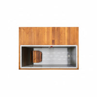 Cedar Cold Plunge Built for Home Recovery, 304 Stainless Steel Basin, High-Capacity Chiller, Touchscreen Control